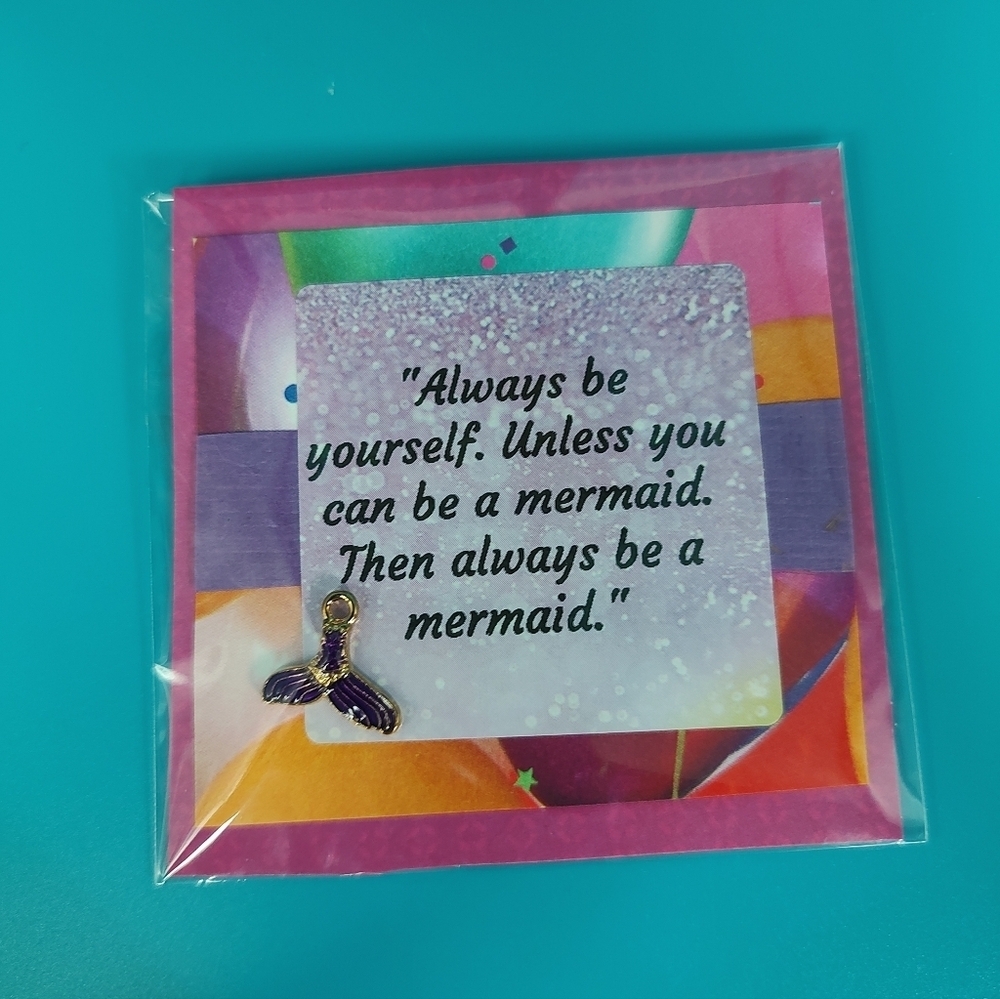 Handmade Inspirational Quotes with Charm! Nursing Home Crafts! Mermaid